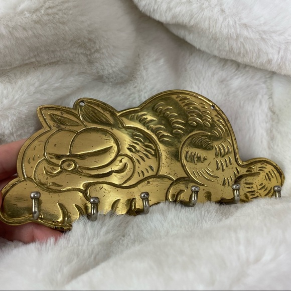 Garfield solid brass vintage key holder - Picture 4 of 10
